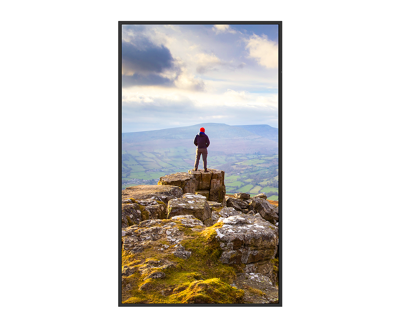 display with scenery installed portrait