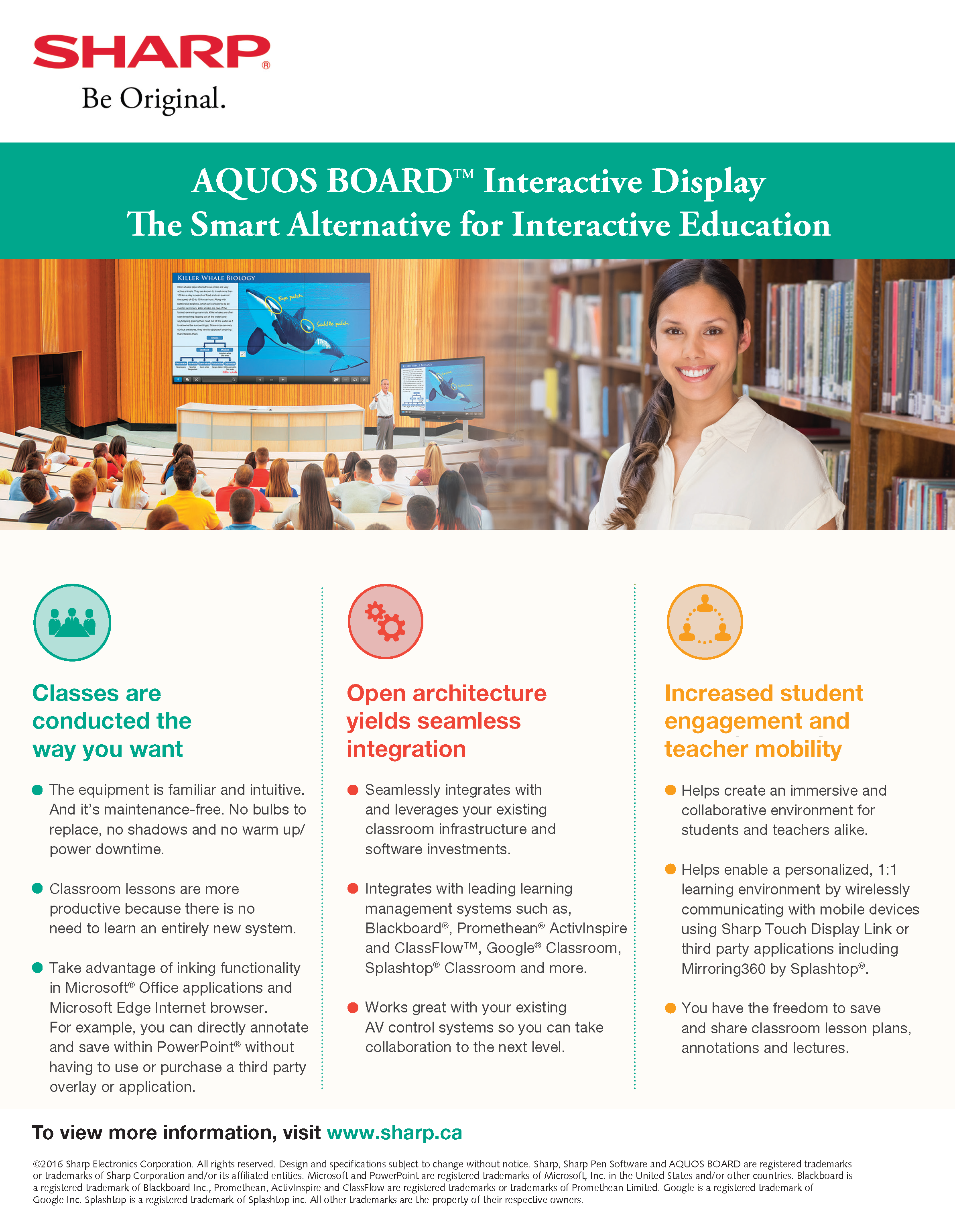 AQUOSBOARD The Smart Alternative for Interactive Education