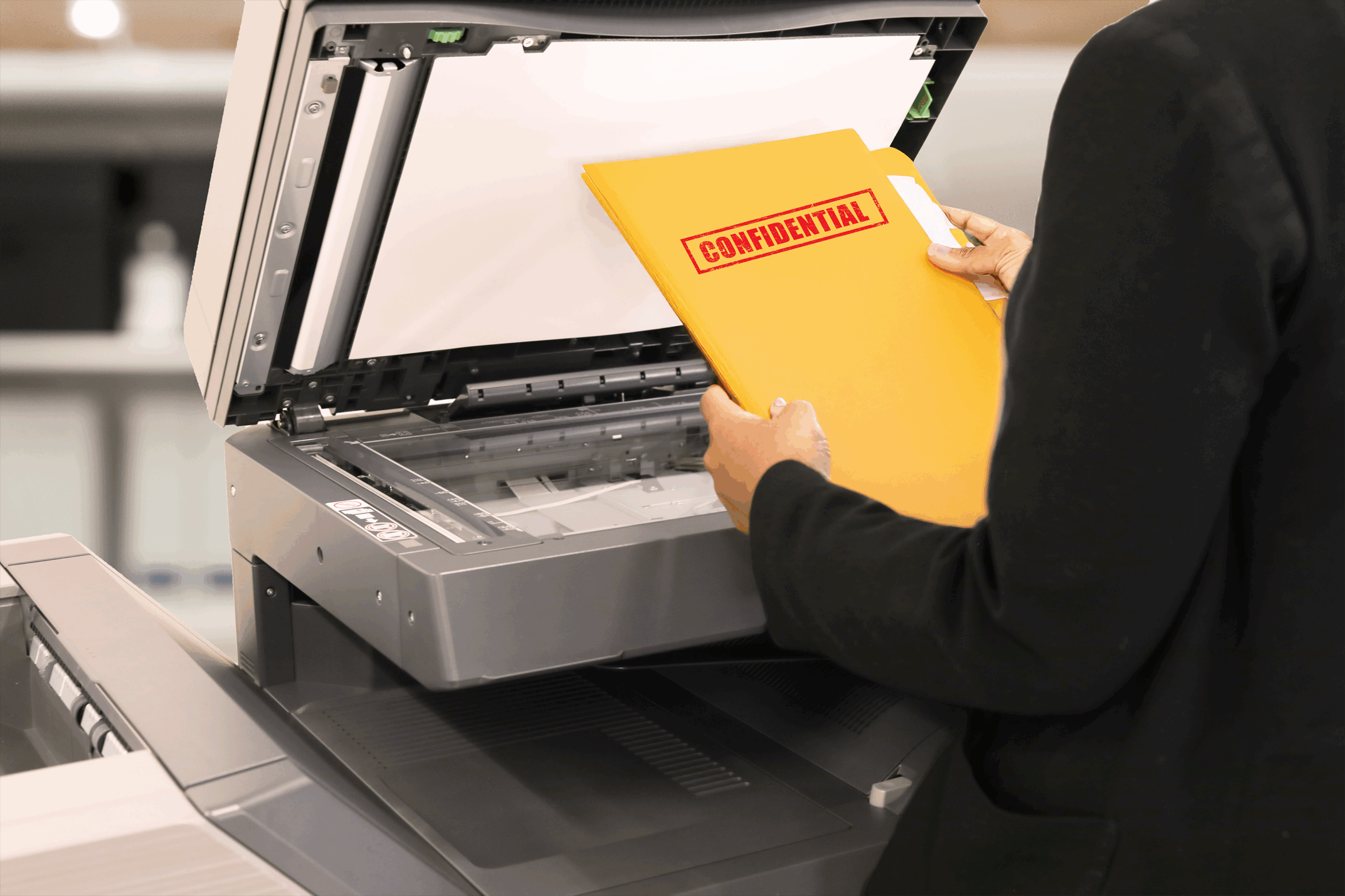 scanning confidential documents